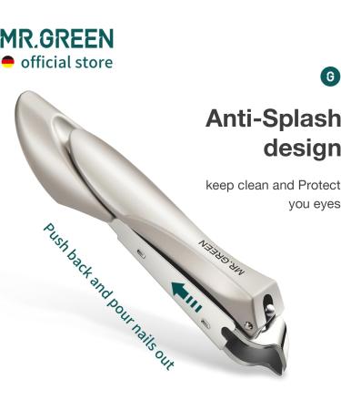 MR.GREEN Slanted Edge Nail Cutting Clippers Cuticle Nippers Tool Stainless Steel Dead Skin Oblique Tip Trimmer Manicure Scissors (Mr-1127(Small)) - Buy Online on GoSupps.com