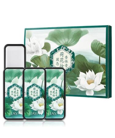 Solid Perfume Set Floral Scent Personal Fragrance All Natural Ancient Chinese Craftsmanship for Women Girls Man Travel Friendly with Jar