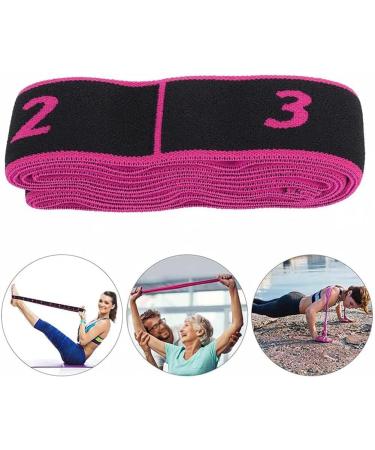 Buy 2 Yoga Bands - Elastic Fitness Stretch Belt with 8 Loops in Yellow & Pink | International Shipping Available - Buy Online on GoSupps.com