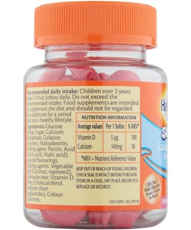 Haliborange Kids Calcium and Vitamin D Softies 30 - 30 Count Pack - Essential Daily Supplement for Children - Buy Online on GoSupps.com