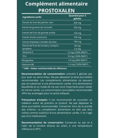 Prostoxalen - Sabal Palm Capsules for Prostate (1) - Buy Online on GoSupps.com