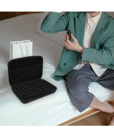 Milists 60-Bottle Essential Oil Storage Box - Shockproof Waterproof Durable with Foam Insert | 15ml Capacity | Black - Buy Online on GoSupps.com