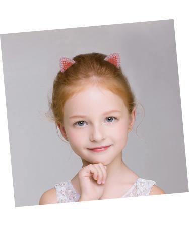 Angoily 4 Pairs Hairpin Kids Cat Cosplay Costume Baby Girl Hair Accessories Crystal Cat Ears Kids Hair Accessories Barrettes for Girls Rhinestone Cat Ears Hair Cat Clip Child Alloy Fashion - Buy Online on GoSupps.com