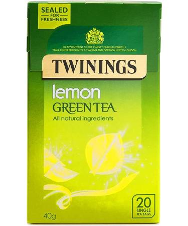 Twinings Lemon Green Tea 20 Single Tea Bags 40g Lemon 40 g - Buy Online on GoSupps.com