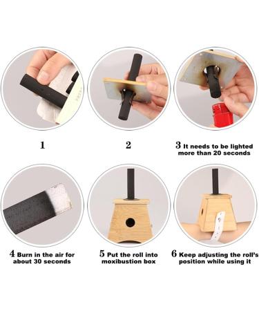 Buy BUNIQ Moxibustion Sticks - 10 Smoke-Free Wormwood Rolls for Massage | Black Moxa Stick | International Shipping Available - Buy Online on GoSupps.com