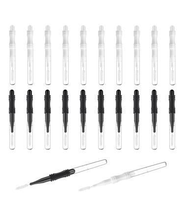 20 PCS Micro Eyebrow Brush with Cap Brow Lamination Brush Eyelash Spoolies Brush Removing Lash Filler Eyelash brow Brush for Eyebrows and Eyelashes Extensions  Brow Clean - Buy Online on GoSupps.com