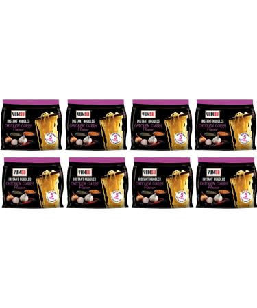 Pack of 8 x 5pk - Instant Noodles Chicken Curry Flavour - Delicious Snack - Fast Food Option - Chicken Noodle Soup Lover's - Ready In 3 Minutes - Provide a Savory And Satisfying Taste Experience