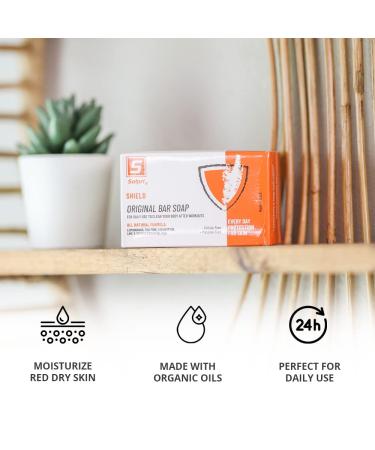 Solpri Shield Tea Tree Soap Bar 4 oz (2 Pack) with Lemongrass Eucalyptus Oil - Skin Safe for Jock Itch & Athlete's Foot - Buy Online on GoSupps.com