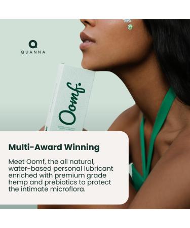 Quanna Oomf - All Natural Water Based Moisturiser with Hemp & Prebiotics | pH Balanced & Non-Sticky | 50ml - Shop Internationally - Buy Online on GoSupps.com