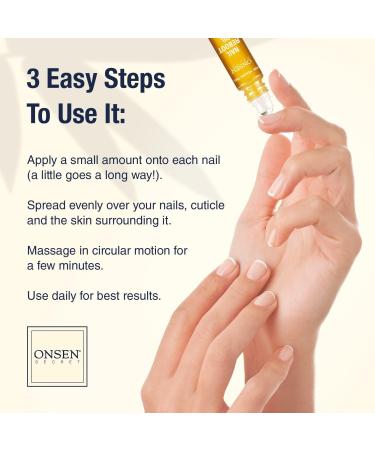 Onsen Secret Nail Reboot Duo - Natural Nail Care & Cuticle Repair Treatment for Damaged Nails - Visible Results (15ml Cream & 10ml Oil) - Buy Online on GoSupps.com
