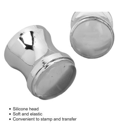 Transparent Nail Art Stamper & Scrapers - Soft Jelly Manicure Tool for Perfect French Lines & Flower Patterns - Buy Online on GoSupps.com