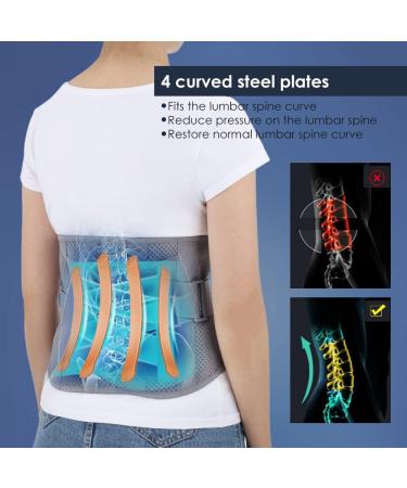 Buy Lumbar Support Belts for Herniated Disc & Muscle Strain - Orthopedic Back Support for Pain Relief | Men & Women s Waist Protection - Buy Online on GoSupps.com