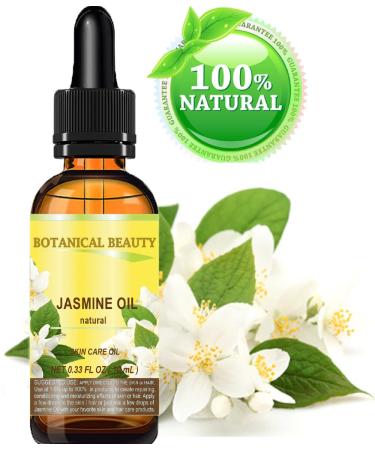 Jasmine Oil - Natural Cold Pressed Carrier Oil for Face Skin Body Hair & Nail Care | 10 ml by Botanical Beauty - Buy Online on GoSupps.com