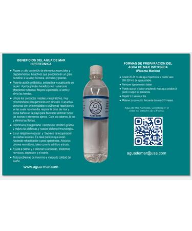 Plasma Marino - HYPERTONIC SEA WATER 16.09 oz Pack of 6 - Buy Online on GoSupps.com