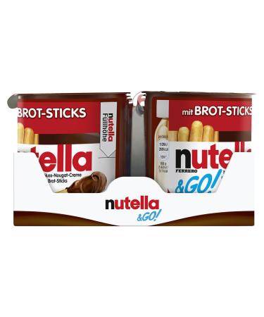 Buy Nutella & Go! - Crispy Bread Sticks & Nut Nougat Cream - Perfect On-the-Go Snack - 12x52g - Buy Online on GoSupps.com