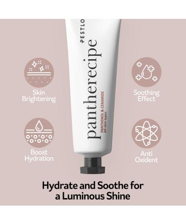 PESTLO Pantherecipe Cream 1.69 fl.oz. - Hydrating Ceramide & Panthenol Moisturizer for Day & Night EWG Green Lightweight Non-Greasy - Buy Online on GoSupps.com