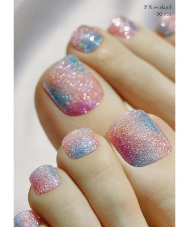 Shop ohora Semi Cured Gel Nail Strips - P Neverland | Pink Glitter UV/LED Compatible Salon-Quality Easy Apply & Remove Includes Prep Pads & Nail File - Buy Online on GoSupps.com