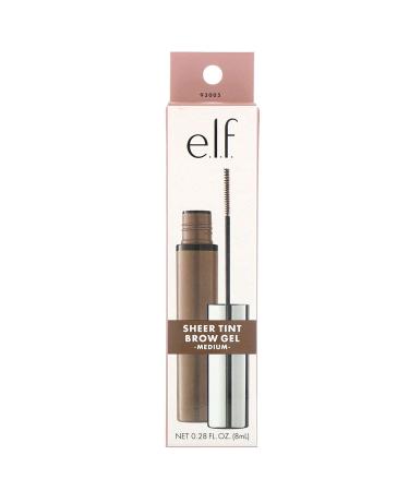 E.L.F. Beautifully Bare Sheer Tint Brow Gel - Medium (0.28 fl oz) | Natural Brow Define - Buy Online on GoSupps.com