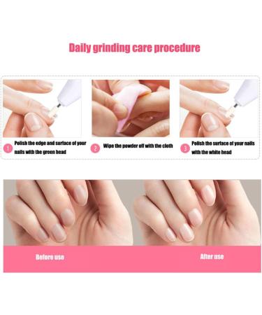 Electric File Pedicure Drill Multi-Functional Electric Nail Polisher Nail Grinding for Home for Salon Personal Manicure - Buy Online on GoSupps.com