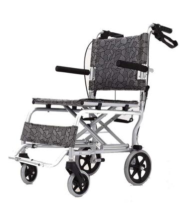 Wheelchair for Outdoor Folding Wheelchair Aluminum Alloy Light Travel Wheelchairs Self Locking Brake Disabled Elderly Cart Wheel Chair