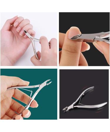 Stainless Steel Cuticle Remover Nipper | Professional Nail Care Tool for Manicure Pedicure | Sharp Fingernail Toenail Clipper | Dead Skin Remover - Buy Online on GoSupps.com