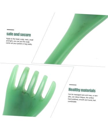 Gatuida 2-in-1 Hair Comb Massager & Gua Sha Device - Scalp & Face Massage Tool for Relaxation | Green 16.5x5.5x3cm - Buy Online on GoSupps.com
