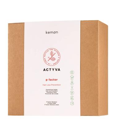 Kemon - Actyva P Factor Intensive 3-Step Treatment System to Prevent Hair Loss 4-Product Kit - 544 ml