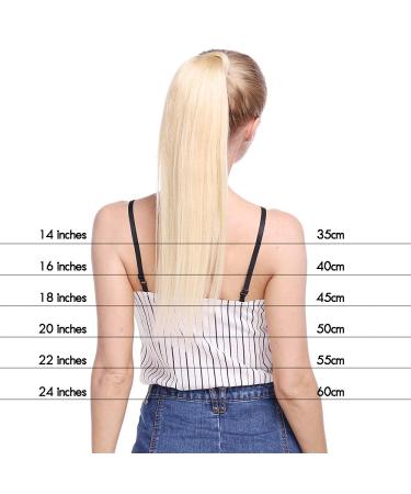 Elailite Real Hair Braid Extensions & Clip-in Ponytail | 22'' Remy Smooth Human Hair #18/613 Ashblond & Bleached Blonde - 120g - Buy Online on GoSupps.com