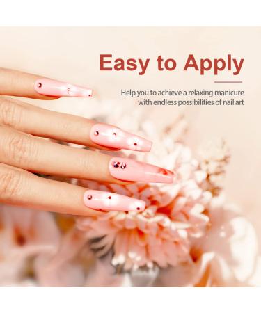 RARJSM Rhinestone Nail Art Glue Gel - Super Strong Adhesive for Nail Art Decoration - 15ML Clear Nail Glue for Gem Crystals, Sequins, and Flakes - Buy Online on GoSupps.com