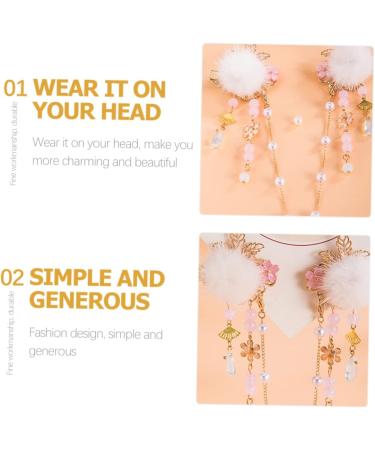 FRCOLOR Pearl Hairpin forehead ornament lolita hair clip tassel hair clip japanese hair clip flower hair barrettes japanese hair pin Hanfu Hair Clip alloy tassel hairpin Miss - Buy Online on GoSupps.com