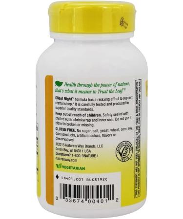 Nature's Way Silent Night - 100 Vegan Sleep Support Capsules - Buy Online on GoSupps.com