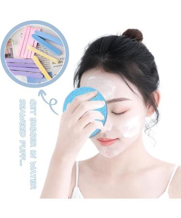 48 Pieces Compressed Facial Sponges for Estheticians - Professional Makeup Removal Pads - Round Face Sponges (Pink Yellow Blue Purple) - Buy Online on GoSupps.com