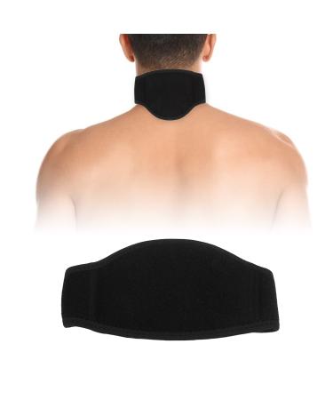 Self Heating Neck Wrap Magnetic Heated Brace Comfy Support Protector Pain Reduction Soft Warm Universal Size Ideal for Men Women For Daily Use and Therapeutic Sessions