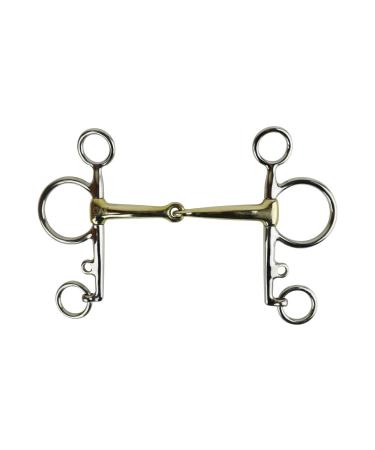 AK Pelham Single Jointed Bits with German Silver Mouthpiece AKRS-2613 (5.25'' German Silver) 5.25'' German Silver