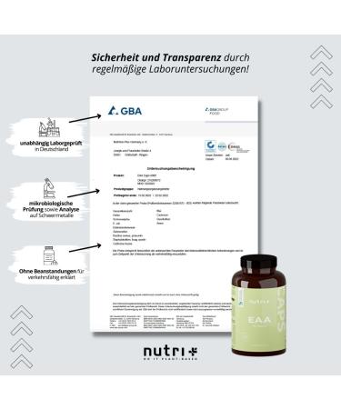 Buy EAA Capsules - Vegan High-Dose 750mg | 8 Essential Amino Acids - 360 Mega Caps | EAAS 6000 Amino Acid Complex - Protein Supplement | Neutral 313g - Buy Online on GoSupps.com