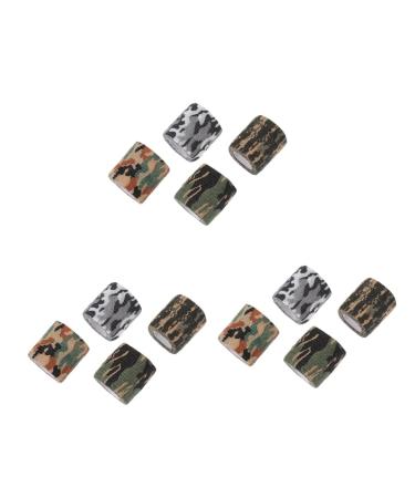 SEWACC 12 Rolls Outdoor Camouflage Stretch Self-Adhesive Bandages Camouflage Tape Tape Flexible Wraps Vet Tape Non-Woven Fabric Invisible Care Products Assorted Colorx3pcs 450X5X0.1CMx3pcs