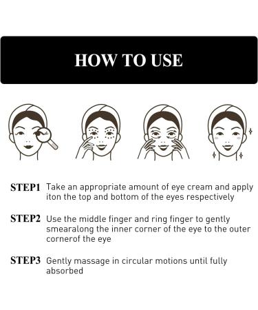  YOENBG Set of 3 anti-wrinkle eye creams - Anti-wrinkle eye cream - Restores elasticity to the skin around the eyes - Reduces puffiness and dark circles - Buy Online on GoSupps.com