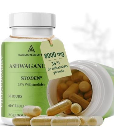 Ashwagandha 40:1 Extra Fort 8000 mg/Jour va REDUIRE LE CORTISOL et une Relaxation Totale | FACILE AVALER | Plante adaptogene pour un sommeil Adulte de qualit et aider retrouver votre s r nit