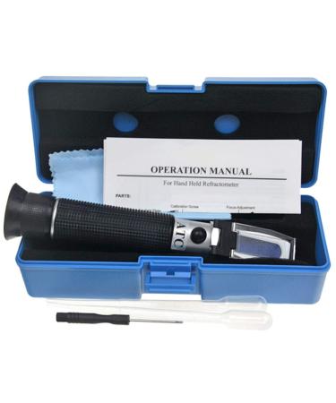 Professional Automatic Temperature Compensation Salinity Refractometer for Aquariums, Marine Monitoring, Saltwater Testing.Dual Sacle: 0-100ppt & 1.000-1.070 Specific Gravity