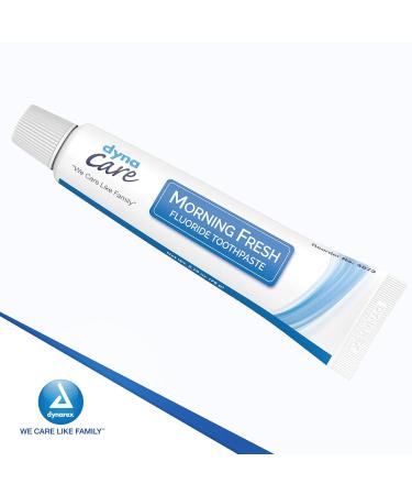 Dynarex Morning Fresh Fluoride Toothpaste - Cavity-Fighting Formula for Kids & Adults - 2.75 Oz Tube - Buy Online on GoSupps.com