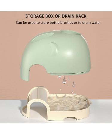 Long Handle Silicone Baby Bottle Brush Set for Breast Pumps, Nipples, Storage Bag, Straws, Sippy Cups - with Stand - Buy Online on GoSupps.com