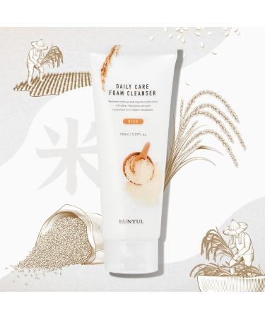 EUNYUL Daily Care Rice Foam Cleanser - Korean Skincare Face Wash with Rice Water | 150ml International Shipping Available - Buy Online on GoSupps.com