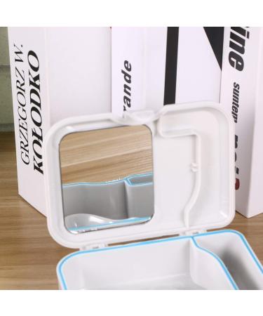 DENTURE CARE SET: DITUDO Container for Artificial Teeth with Mirror Holder & Brush - Perfect Denture Storage Box - Buy Online on GoSupps.com