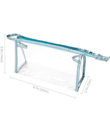 QKURT 5 Pack Waterproof Cosmetic Bags | Clear Makeup Pouch for Travel & Bathroom | Portable PVC Organizers - Buy Online on GoSupps.com