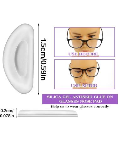 Comnico Self-Adhesive Glasses Pads Set - 16 Pairs of Silicone Nose & Ear Pads for Sunglasses & Reading Glasses - Buy Online on GoSupps.com