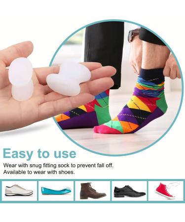 RooRuns Toe Separators for Overlapping Toes & Bunions - Gel Orthopedic Bunion Corrector & Relief - Large Size (3 Pair) 6pcs White - Buy Online on GoSupps.com