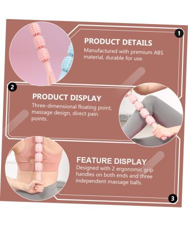 Lurrose 4-Wheel Yoga Stick | Deep Tissue Massage Roller | Muscle Relaxation | Eco-Friendly Fitness Tool - Buy Online on GoSupps.com