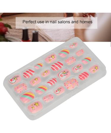 Kids Nail Art Kids False Nails Cartoon Pattern Full Cover Artificial False Nails Children False Nails Colored Girls Press On Nails Removable Kids Fake Nails (03) - Buy Online on GoSupps.com