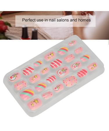 Beautiful Cartoon Pattern Fake Nails for Girls | Removable Glue-On Nail Art | Ideal for Nail Technicians & Home Use - Buy Online on GoSupps.com