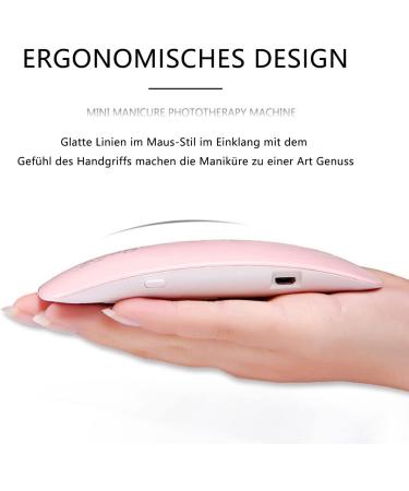 Buy Cam2 Mini UV Lamp Nail Dryer - 6W LED Portable Gel Nail Polish Dryer (Pink) - International Shipping Available - Buy Online on GoSupps.com